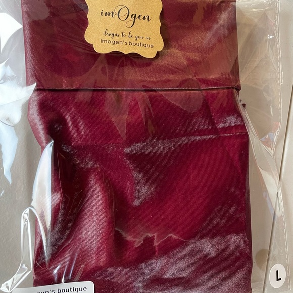 Burgundy vegan leather red mini skirt sexy stretchy skirt faux leather new w tag - Picture 12 of 12